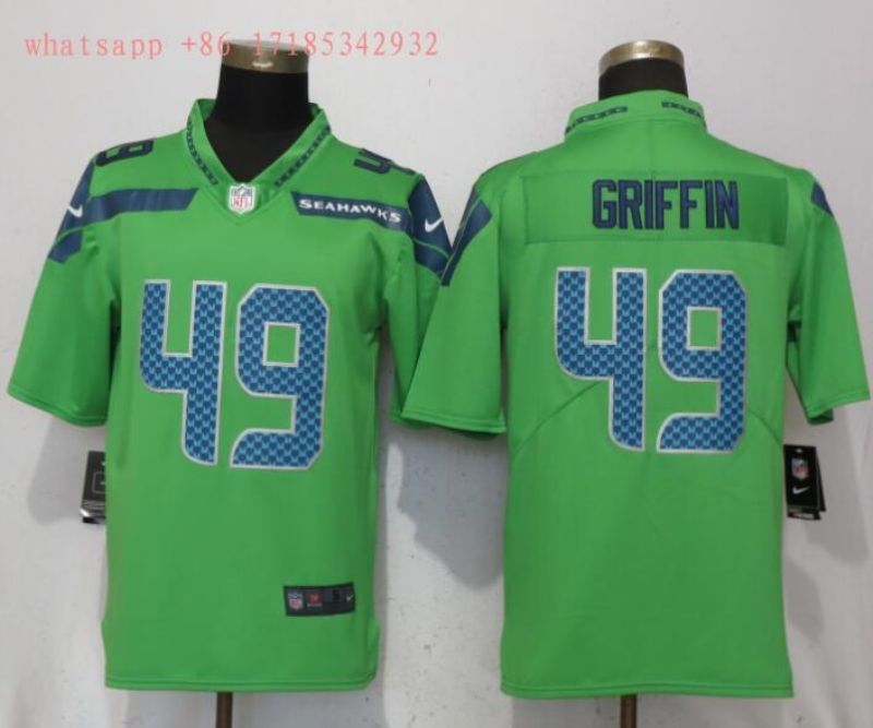 Seattle Seahawks Don Griffin #49 2020 Nfl Green Jersey Jersey