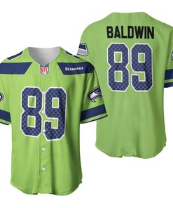 Seattle Seahawks Doug Baldwin #89 Nfl American Football Green Color Rush Legend 3d Designed Allover Gift For Seahawks Fans Baseball Jersey