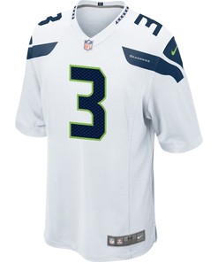 Seattle Seahawks Drew Lock 3 Game Jersey - White Jersey