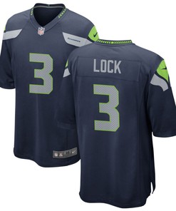 Seattle Seahawks Drew Lock 3 Nfl College Navy Captain Vapor Limited Jersey Gift For Seahawks Fans