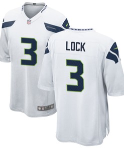 Seattle Seahawks Drew Lock 3 Nfl White Game Jersey Gift For Seahawks Fans