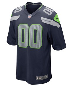 Seattle Seahawks Game Custom 00 Player Jersey - Navy