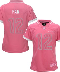 Seattle Seahawks Girls Bubble Gum Jersey - Pink Nfl