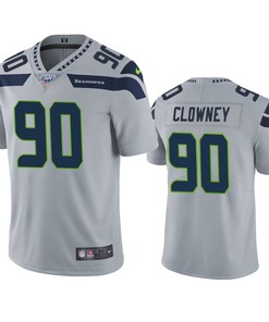 Seattle Seahawks Jadeveon Clowney Gray 100th Season Vapor Limited Jersey