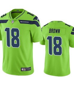 Seattle Seahawks Jaron Brown Neon Green Nike Color Rush Limited Jersey