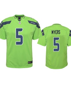 Seattle Seahawks Jason Myers Green Color Rush Game Jersey