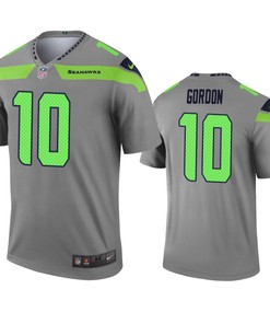 Seattle Seahawks Josh Gordon Gray Inverted Legend Jersey