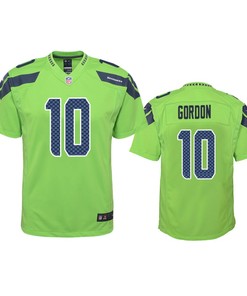 Seattle Seahawks Josh Gordon Green Color Rush Game Jersey