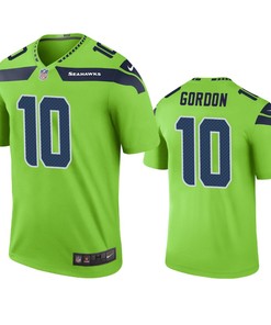 Seattle Seahawks Josh Gordon Green Color Rush Legend Jersey