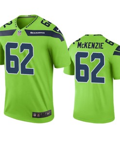 Seattle Seahawks Kahlil Mckenzie Green Color Rush Legend Jersey