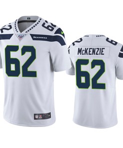 Seattle Seahawks Kahlil Mckenzie White 100th Season Vapor Limited Jersey