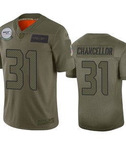 Seattle Seahawks Kam Chancellor Camo 2019 Salute To Service Limited Jersey