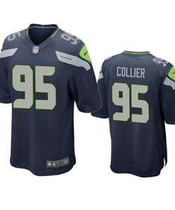 Seattle Seahawks L.j. Collier 2019 Nfl Draft Navy Game Jersey