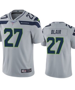 Seattle Seahawks Marquise Blair Gray 100th Season Vapor Limited Jersey