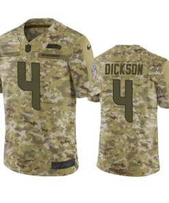Seattle Seahawks Michael Dickson Jersey Nfl Camo Salute To Service