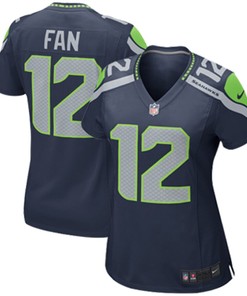 Seattle Seahawks Nike Girls Youth Replica Game Jersey - College Navy
