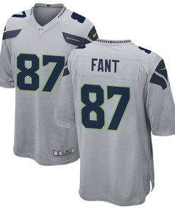 Seattle Seahawks Noah Fant 87 Alternate Game Jersey - Gray Jersey