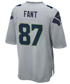 Seattle Seahawks Noah Fant 87 Alternate Game Jersey - Gray Jersey