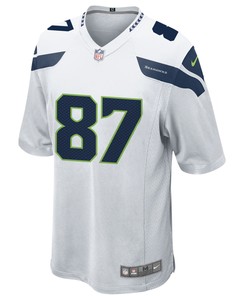 Seattle Seahawks Noah Fant 87 Game Jersey - White Jersey