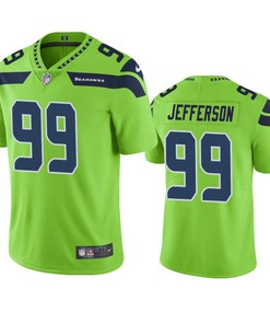 Seattle Seahawks Quinton Jefferson Green Nike Color Rush Limited Jersey