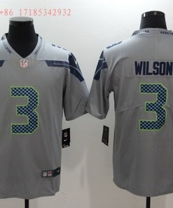 Seattle Seahawks Russell Wilson #3 2020 Nfl Grey Jersey Jersey