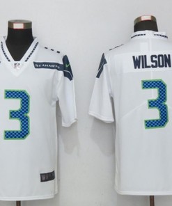 Seattle Seahawks Russell Wilson #3 Nfl 2020 White Jersey