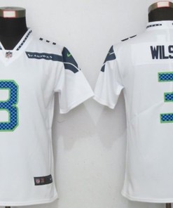 Seattle Seahawks Russell Wilson #3 Nfl 2020 White Jersey