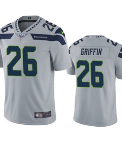 Seattle Seahawks Shaquill Griffin Gray 100th Season Vapor Limited Jersey