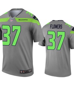 Seattle Seahawks Tre Flowers Gray Inverted Legend Jersey