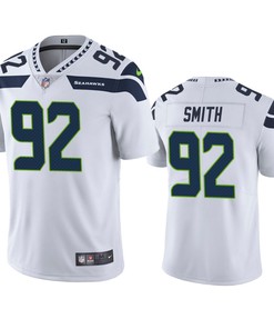 Seattle Seahawks Tyreke Smith 92 White Vapor Limited Jersey
