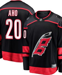 Sebastian Aho Carolina Hurricanes Fanatics Branded Alternate Premier Breakaway Player Jersey Black Nhl