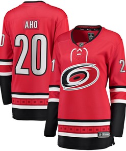 Sebastian Aho Carolina Hurricanes Fanatics Branded Womens Home Breakaway Player Jersey - Red Nhl