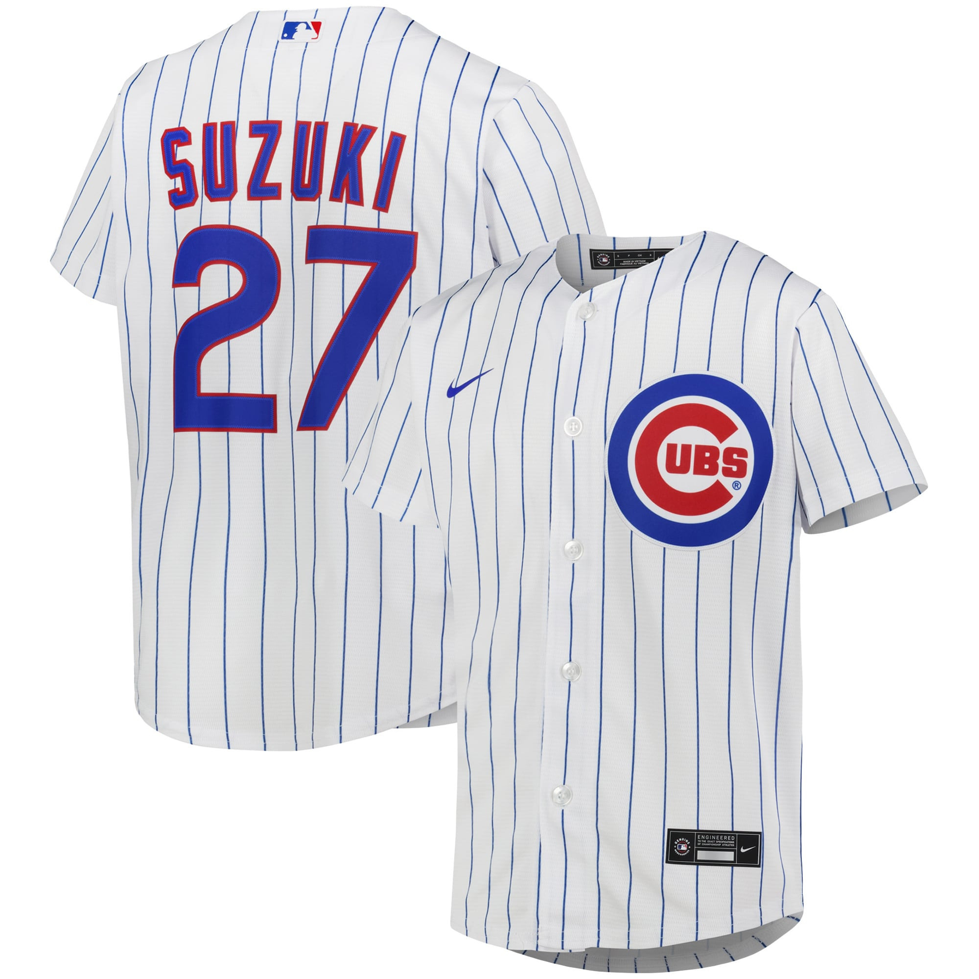 Seiya Suzuki Chicago Cubs Home Replica Player Jersey White Mlb