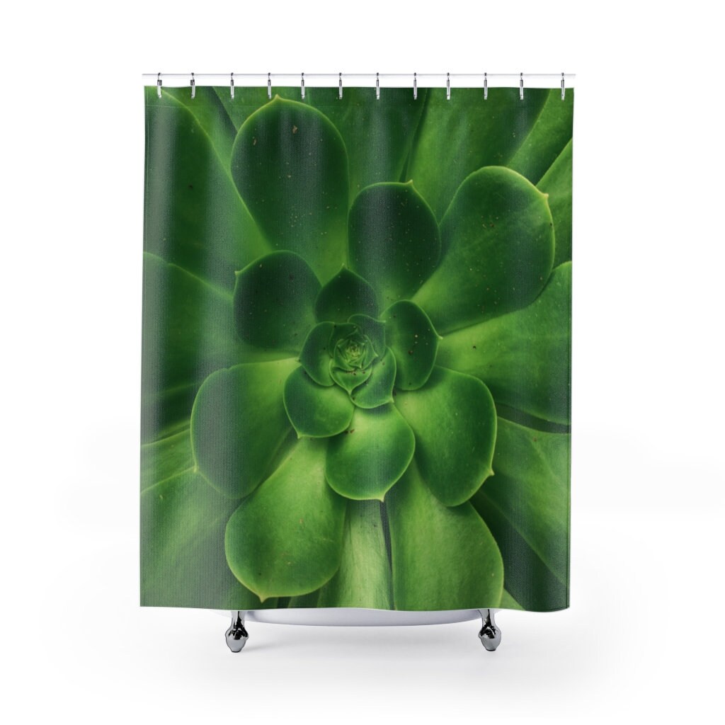 Sempervivum Garden Succulents Shower Curtain - Natural Touch for Your Home Decor