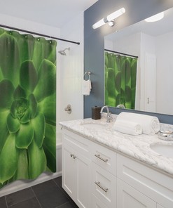 Sempervivum Garden Succulents Shower Curtain - Natural Touch for Your Home Decor
