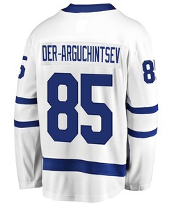 Semyon Der-Arguchintsev 85 Toronto Maple Leafs Stanley Cup 2023 Playoffs Patch Away Breakaway Men Jersey - White