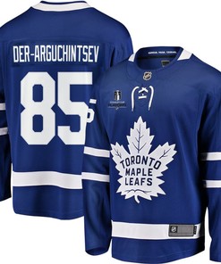 Semyon Der-Arguchintsev 85 Toronto Maple Leafs Stanley Cup 2023 Playoffs Patch Home Breakaway Men Jersey - Blue