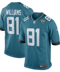 Seth Williams Jacksonville Jaguars Game Player Jersey - Teal