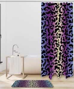 Sexy Leopard Print Waterproof Shower Curtain for Bold Bathroom Decor