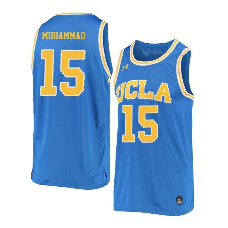 Shabazz Muhammad 15 UCLA Bruins Retro Elite Basketball Men Jersey - Blue