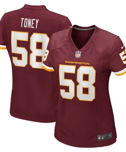 Shaka Toney Washington Football Team Womens Game Jersey - Burgundy Nfl