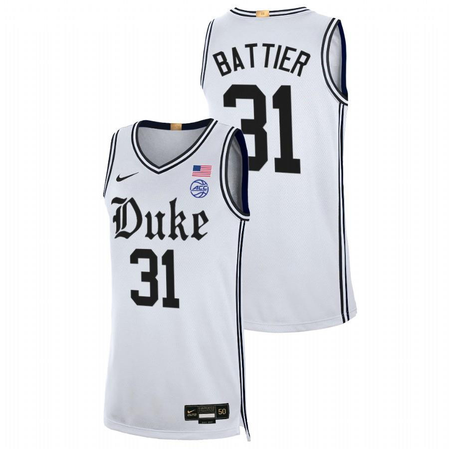Shane Battier 31 White Duke Blue Devils 2023 Alumni Limited The Brotherhood Jersey
