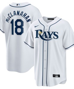 Shane Mcclanahan Tampa Bay Rays Home Replica Player Jersey - White Mlb