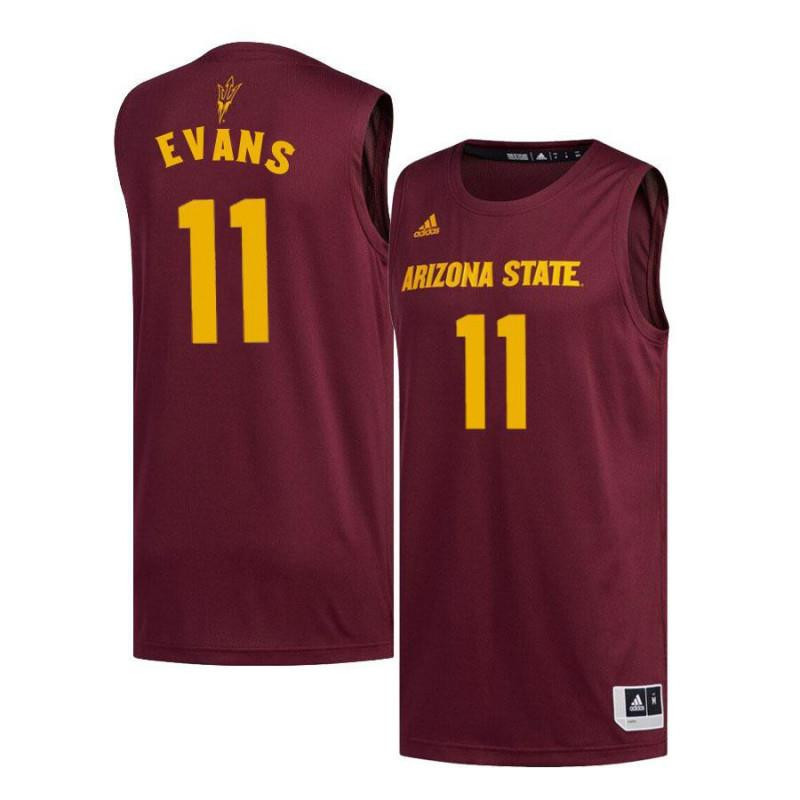 Shannon Evans 11 Arizona State Sun Devils Basketball Men Jersey - Maroon