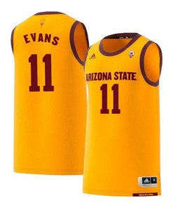 Shannon Evans 11 Arizona State Sun Devils Retro Basketball Men Jersey - Yellow