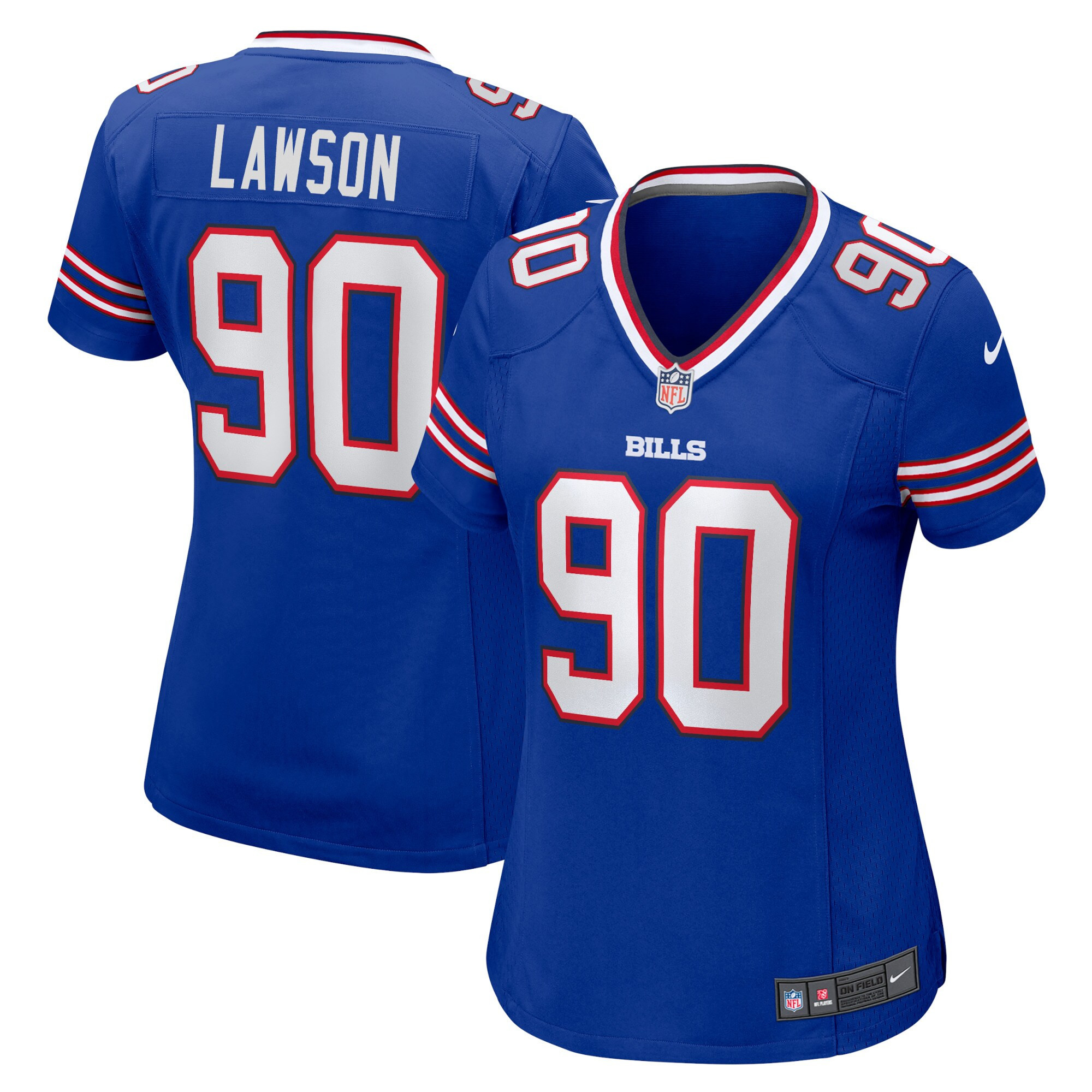Shaq Lawson Buffalo Bills Womens Game Jersey - Royal Nfl