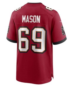 Shaq Mason Tampa Bay Buccaneers Game Player Jersey - Red