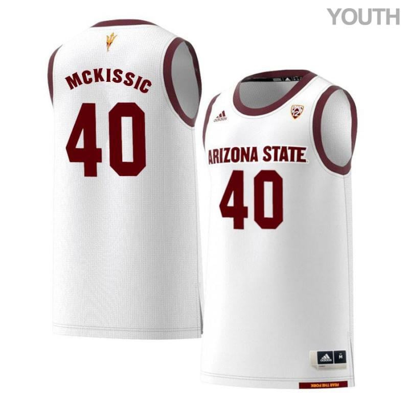 Shaquielle McKissic 44 Arizona State Sun Devils Retro Basketball Youth Jersey - White