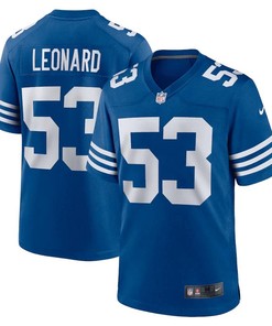 Shaquille Leonard 53 Indianapolis Colts Alternate Game Jersey - Royal