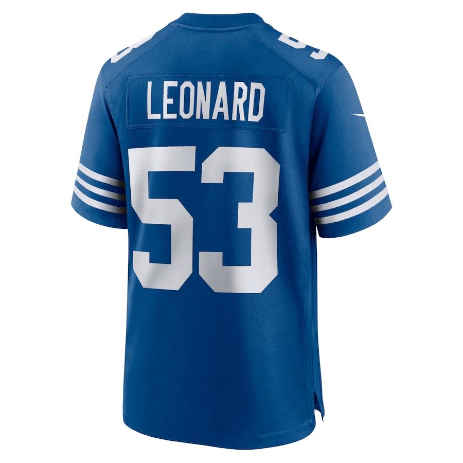 Shaquille Leonard 53 Indianapolis Colts Alternate Game Jersey - Royal
